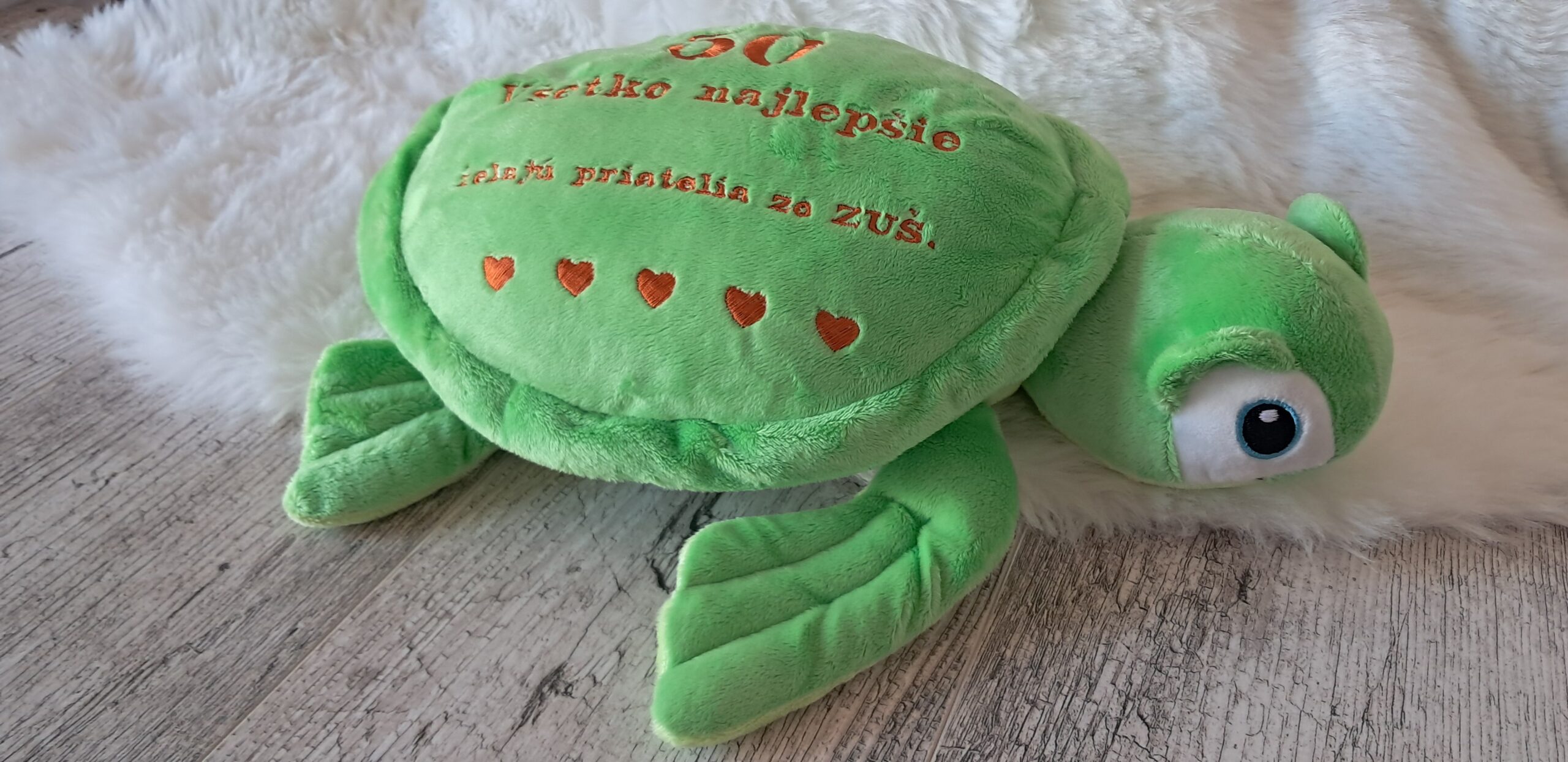 Plyšová korytnačka s osobnou výšivkou a darčekom SiMatula - Image 2