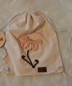 Bavlnený vak s aplikáciou kvetina