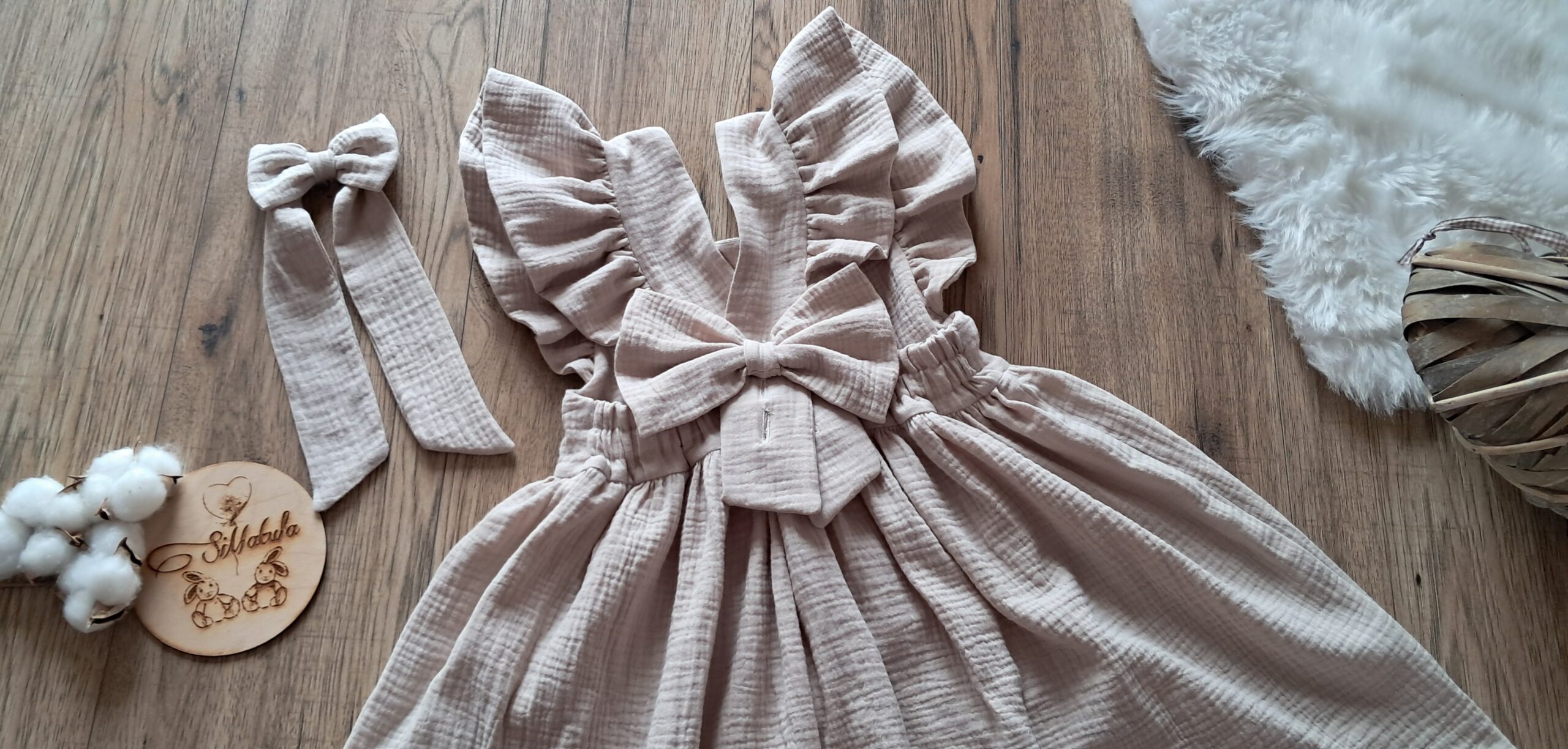 Mušelínové rastúce šaty Melody - Včielky - Image 6