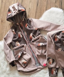 116 Softshell parka a nohavice medvede